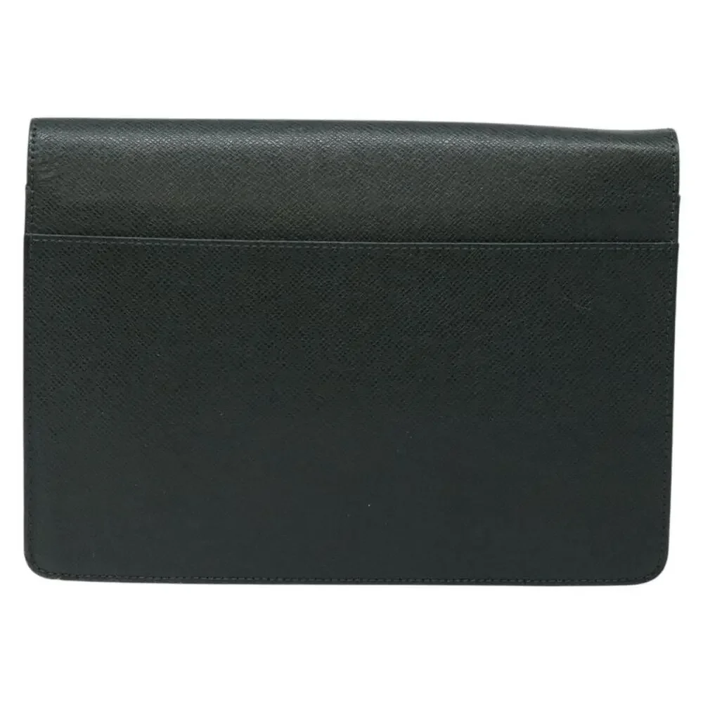 Louis Vuitton Taiga Pochette Kourad Clutch Bag Green